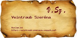 Veintraub Szeréna névjegykártya